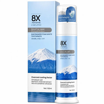 8X Niacinamide Foaming Whitening Toothpaste
