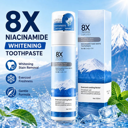 8X Niacinamide Foaming Whitening Toothpaste