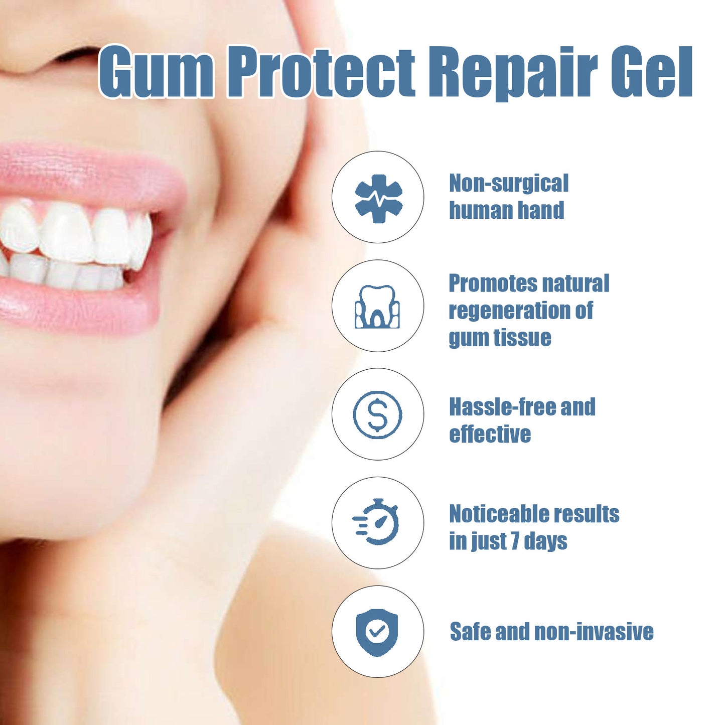 Reblumen® Gingival Repair Gel, With Significant Effect in 7 Days